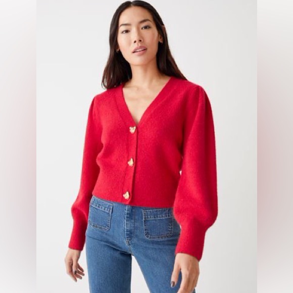 & Other Stories Puff Sleeve Cardigan - Picture 14 of 16